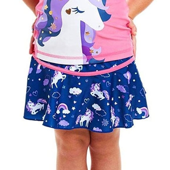 UV SKINZ Girls Bubblegum Unicorn Sun & Swim Set 2T - Picture 4 of 4